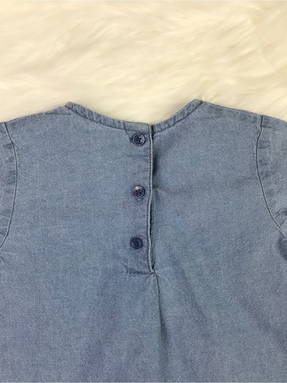 Carter’s Toddler Girls Embroidered Geo Jean Denim Long Sleeve Tunic Dress 2T